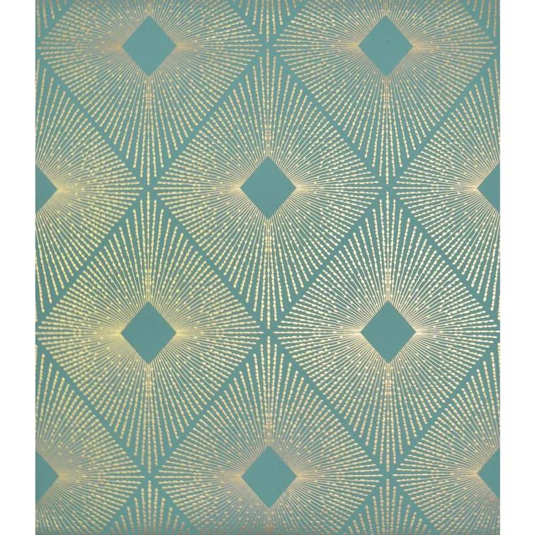 Antonina Vella Modern Metals Modern Geometric Wallpaper