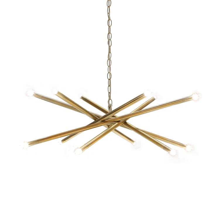 Luisa 12 - Light Dimmable Sputnik Modern Linear Chandelier
