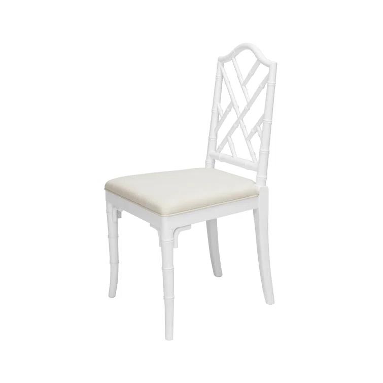 Fairfield 18.5'' H Linen Upholstered Oak Side Chair