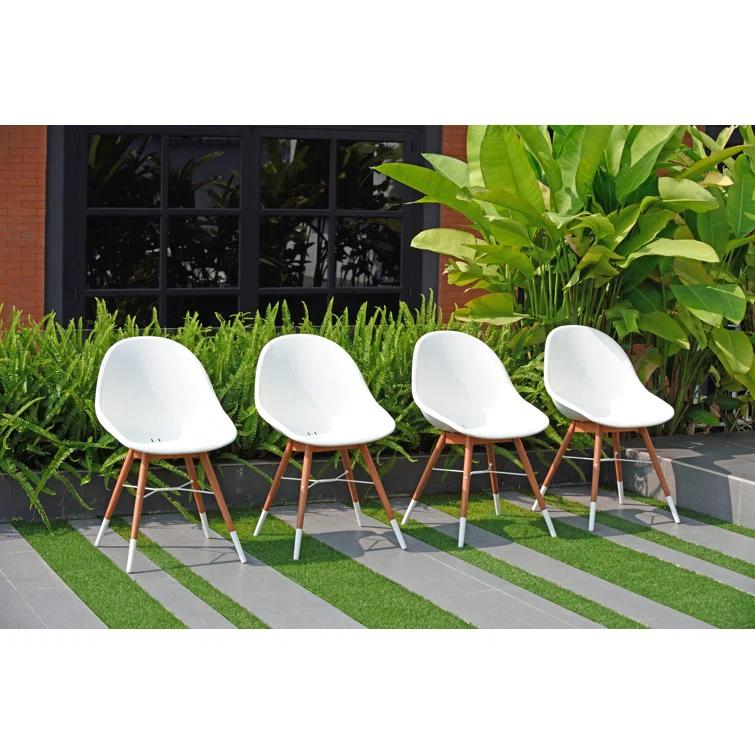 Anautica 79'' Rectangular 8 - Person Outdoor Dining Set