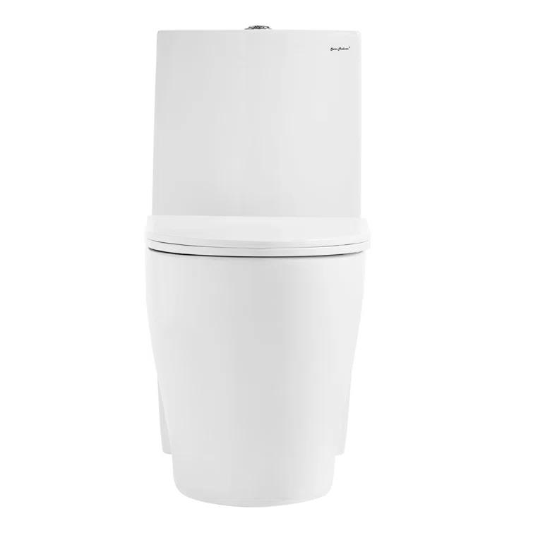 St. Tropez One Piece Elongated Toilet Dual Vortex Flush 1.6 GPF