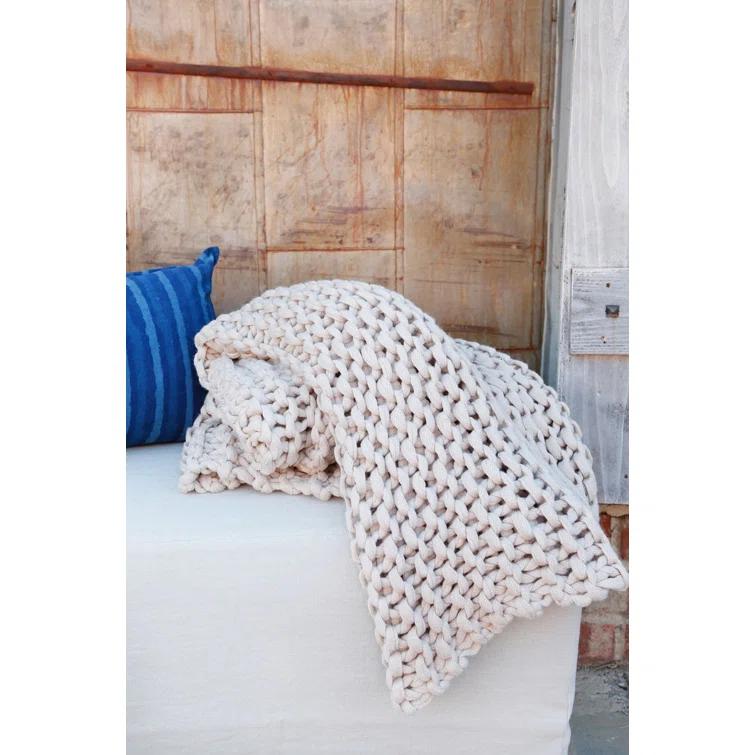Finn Throw by Pom Pom at Home - Taupe