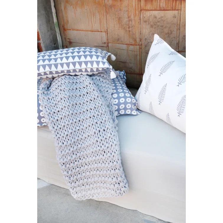 Finn Throw by Pom Pom at Home - Silver