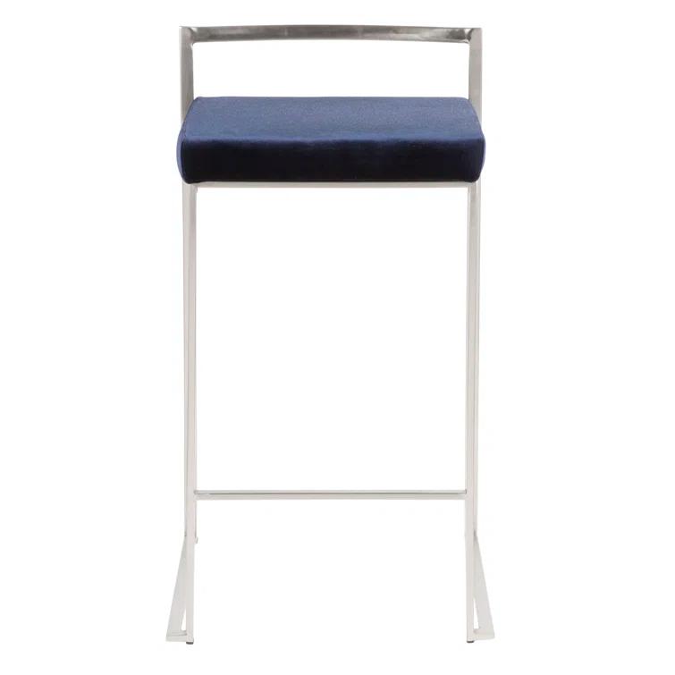 Derik Upholstered Stool with Metal Frame