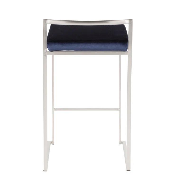 Derik Upholstered Stool with Metal Frame