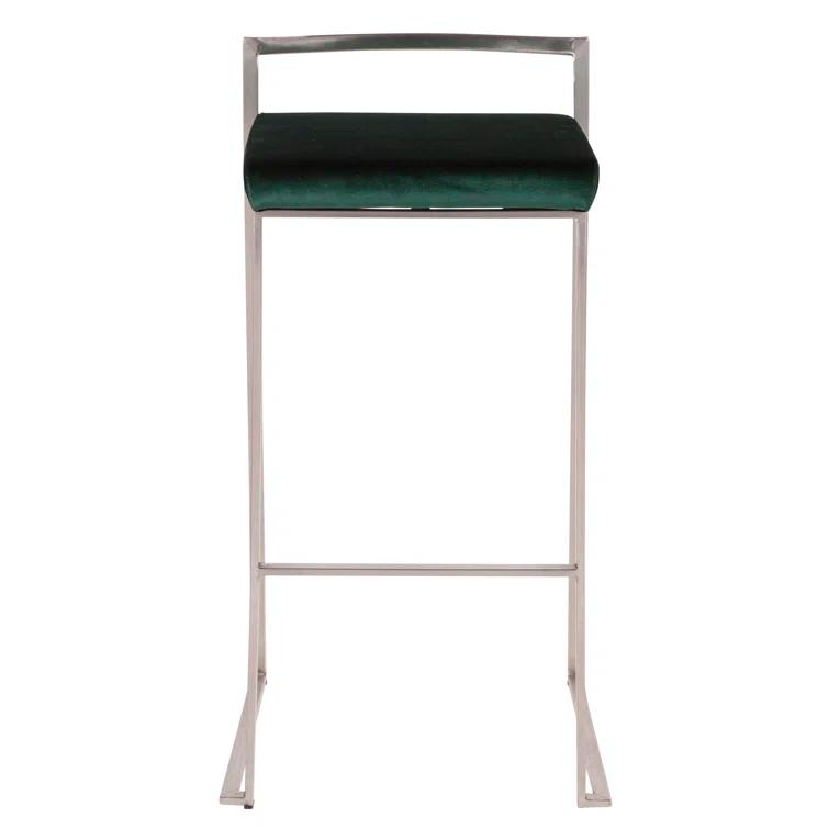 Derik Upholstered Stool with Metal Frame