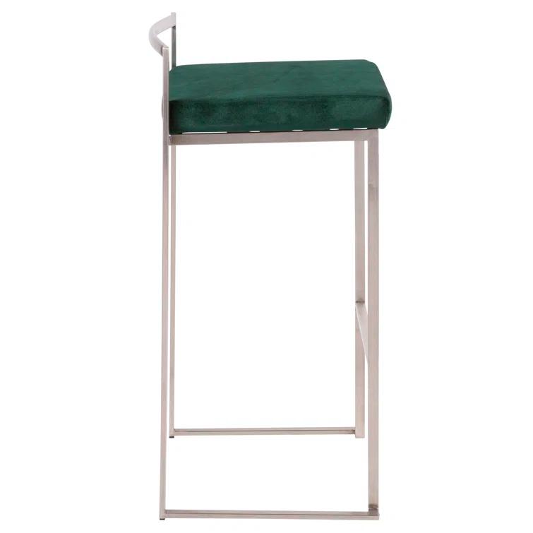 Derik Upholstered Stool with Metal Frame