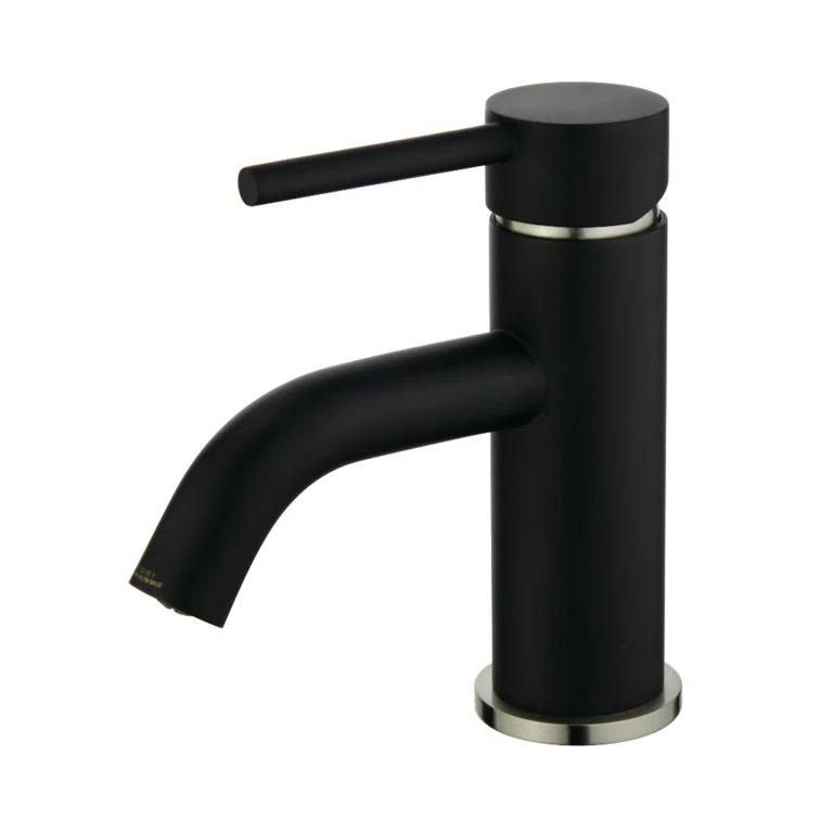 Kingston Brass Concord Single-Handle 1-Hole Deck Mount Bathroom Faucet with Push Pop-Up