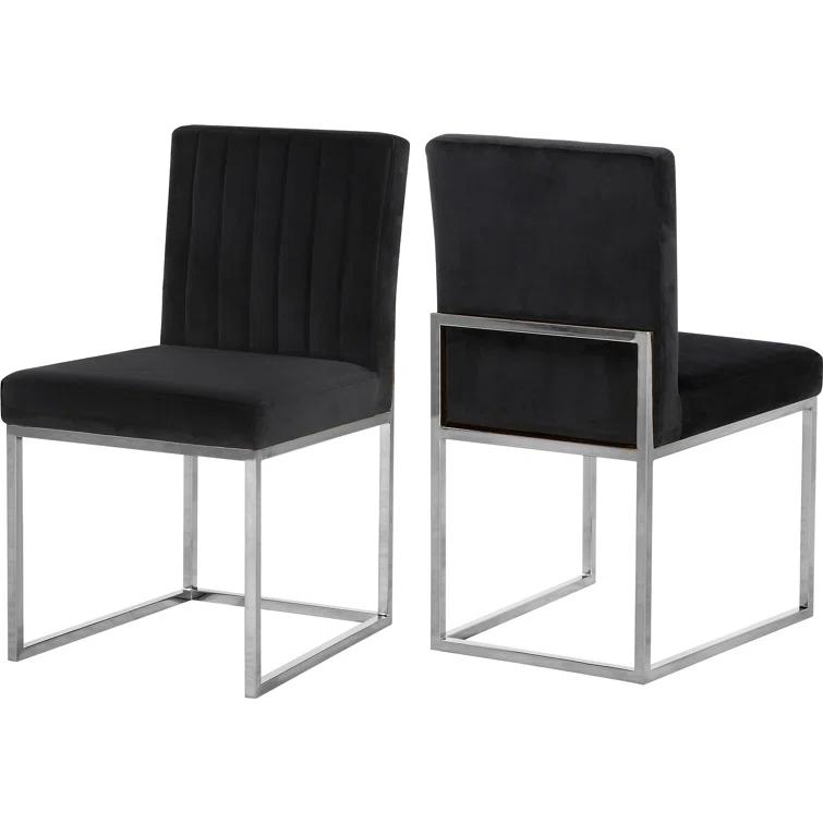 Amberdawn 18.5'' H Velvet Upholstered Side Chair