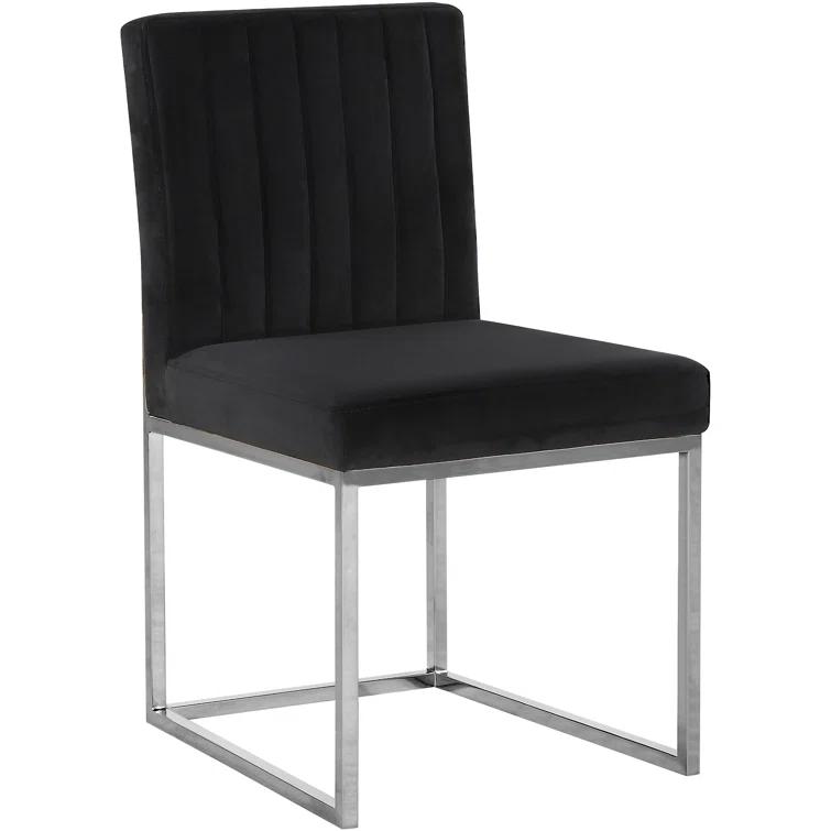 Amberdawn 18.5'' H Velvet Upholstered Side Chair