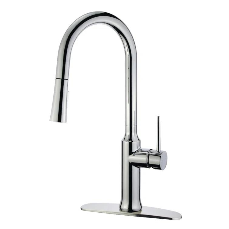 Kingston Brass New York Single-Handle Pull-Down Kitchen Faucet