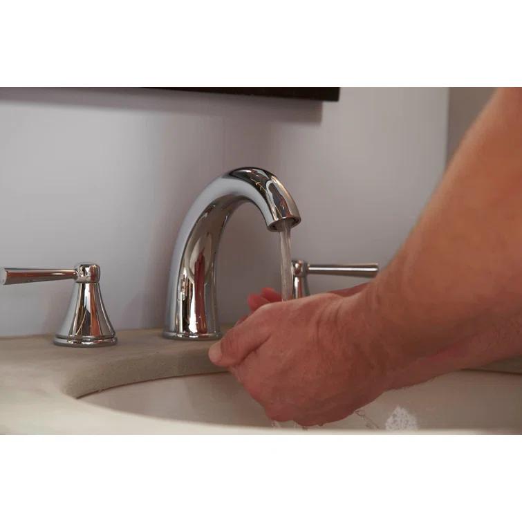 Silas® Widespread Bathroom Faucet with Drain Assembly