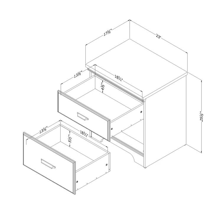 Versa 2 - Drawer Nightstand