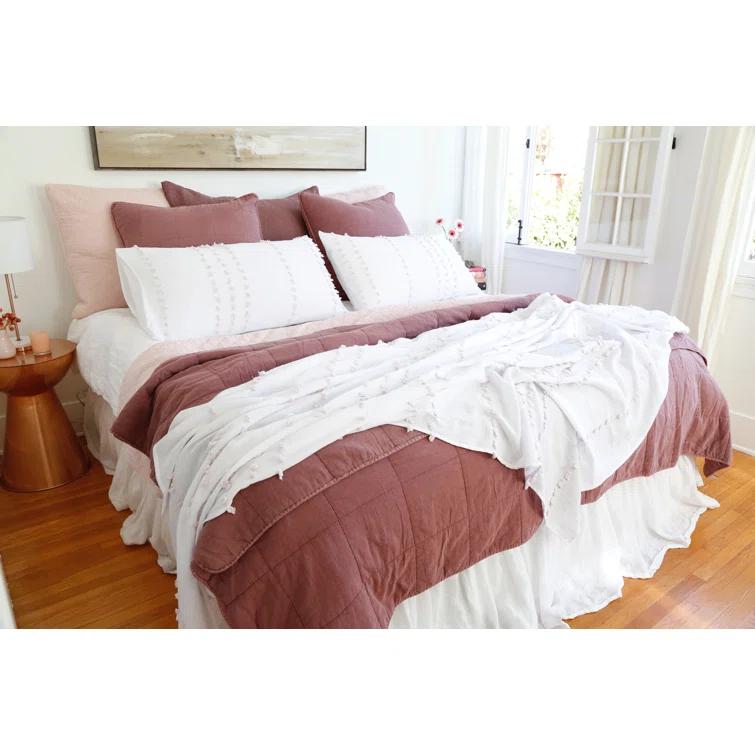 Antwerp Coverlet by Pom Pom at Home - Sky / King