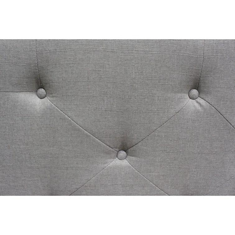 Anthelme Upholstered Wingback Bed