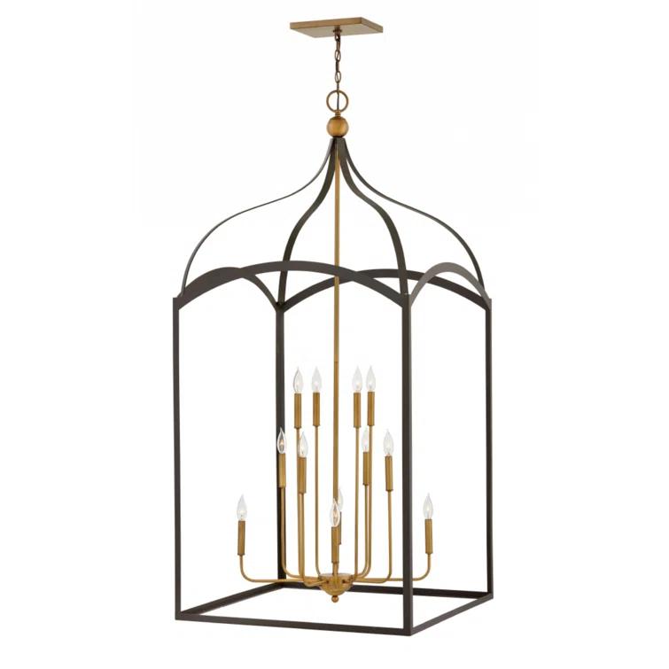 Clarendon 12 - Light Lantern Tiered Chandelier