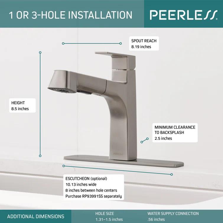 Peerless Faucets Xander Pull Out Kitchen Faucet