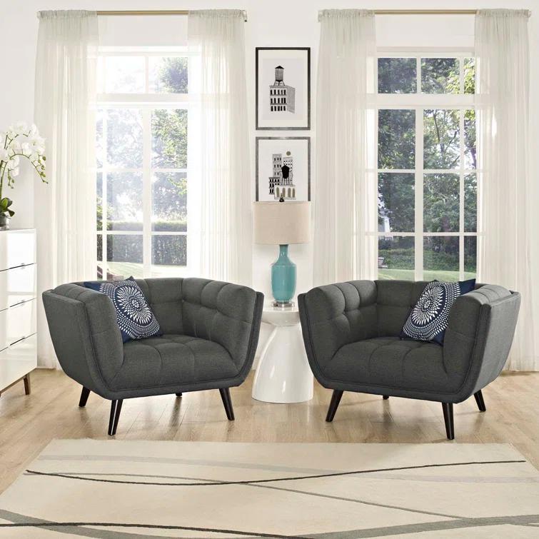 Modway Carson Carrington Karhula Upholstered Armchair Set