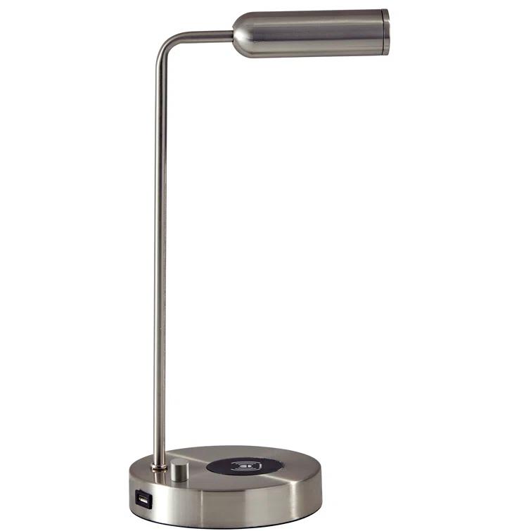Avon 17" Desk Lamp With USB And Wireless Charging