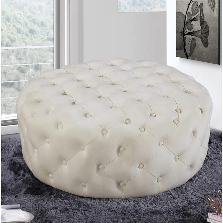 Plattsburgh Velvet Ottoman
