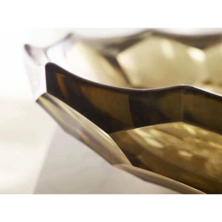 Kohler Briolette, Artist Editions Oval Faceted Glass Bathroom Vessel Sink
