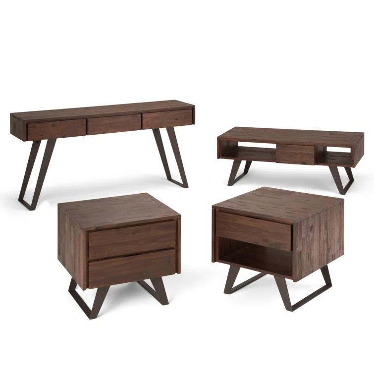 Lowry 60'' Solid Wood Top Console Table