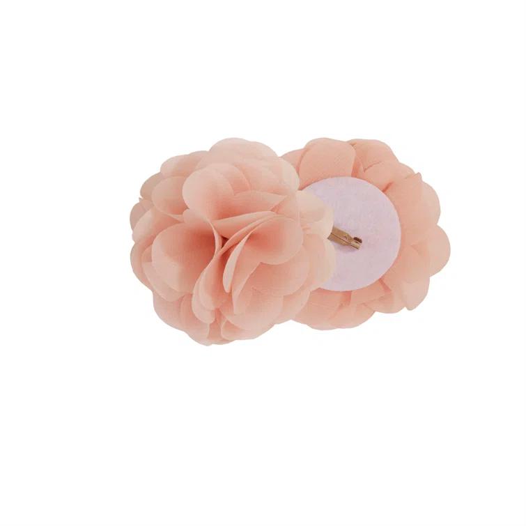 Madison Park Rosette Floral Embellished Cuff Tab Top Solid Curtain Panel