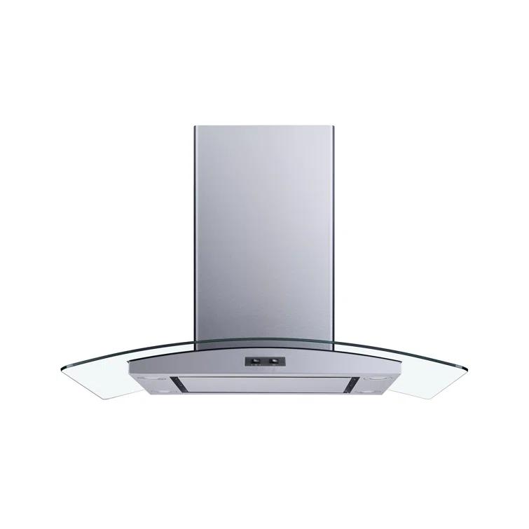 36" 300 CFM Convertible Island Range Hood in Stainless Steel