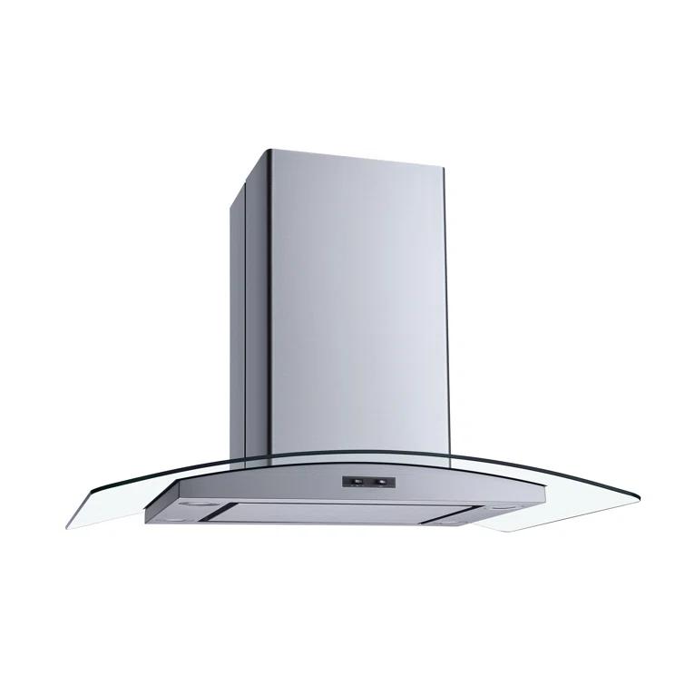 36" 300 CFM Convertible Island Range Hood in Stainless Steel