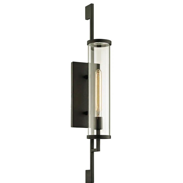 Park Slope Forged Iron 1 - Bulb Outdoor Armed Sconce