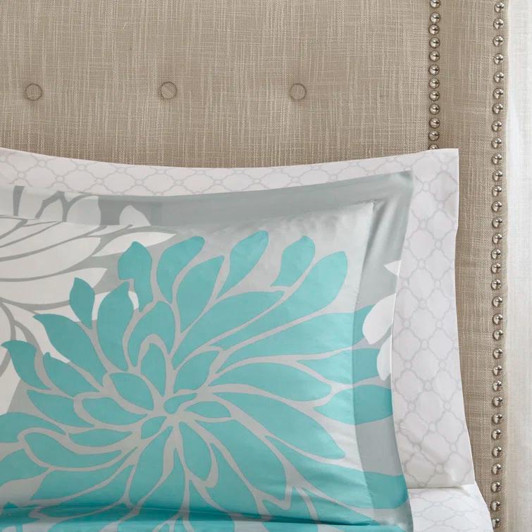 Madison Park Essentials Maible Floral Comforter Set with Cotton Bed Sheets