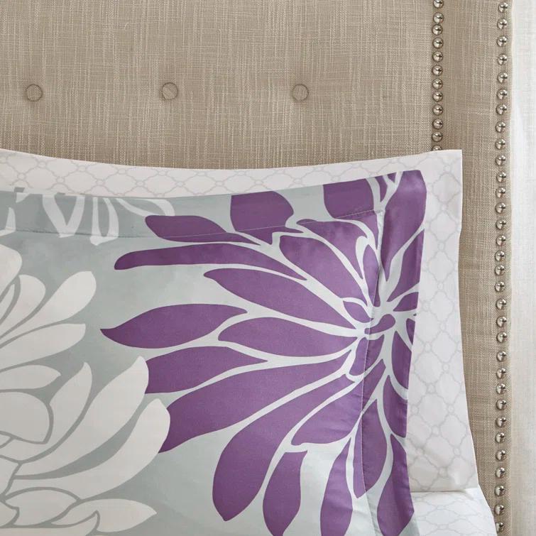 Madison Park Essentials Maible Floral Comforter Set with Cotton Bed Sheets