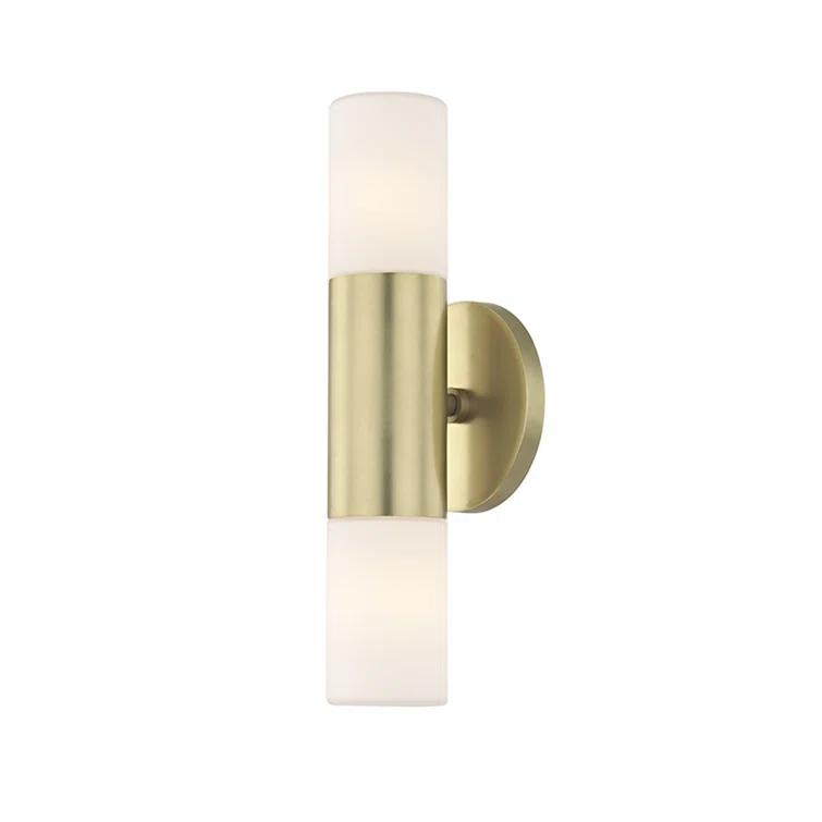Mitzi Lola 2 - Light Wall Light in  Aged Brass Opal Matte Shade
