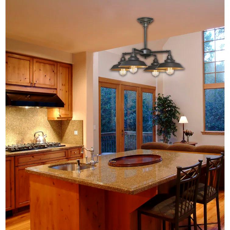 Iron Hill 4 - Light Classic / Traditional Chandelier