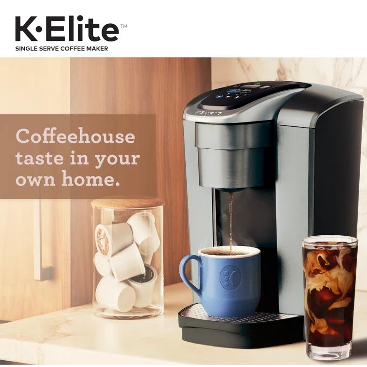 Keurig K-Elite Single-Serve K-Cup Pod Coffee Maker with Iced Coffee Setting and Strength Control