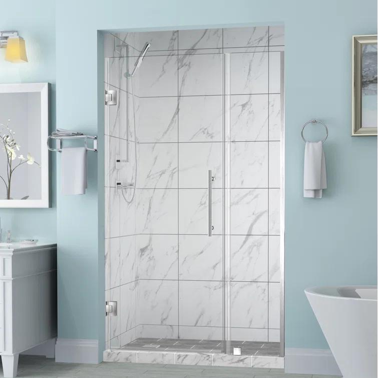 Belmore 33 x 72 Hinged Frameless Shower Door