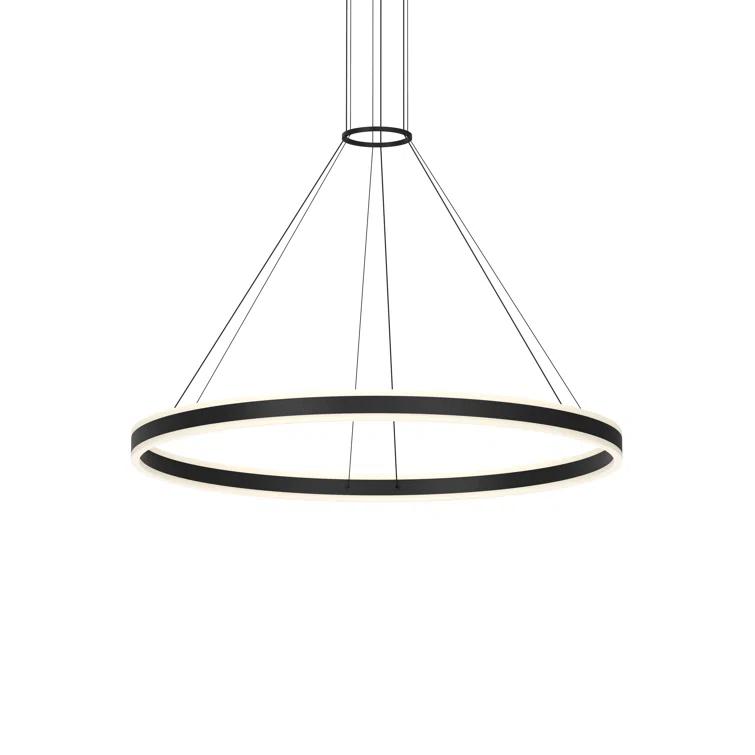 Double Corona 2 - Light Dimmable LED Wagon Wheel Chandelier
