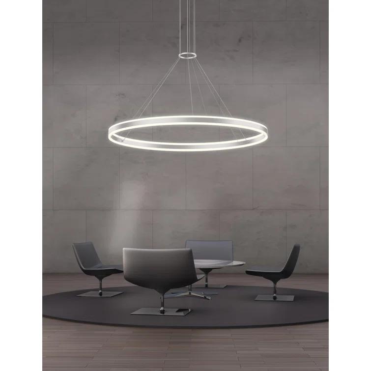 Double Corona 2 - Light Dimmable LED Wagon Wheel Chandelier