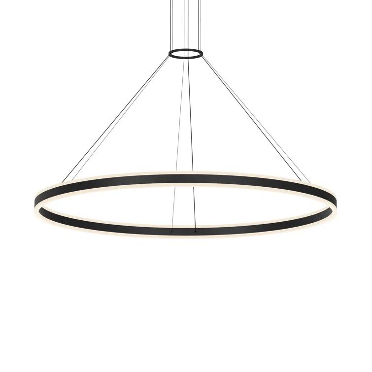 Double Corona 2 - Light Dimmable LED Wagon Wheel Chandelier