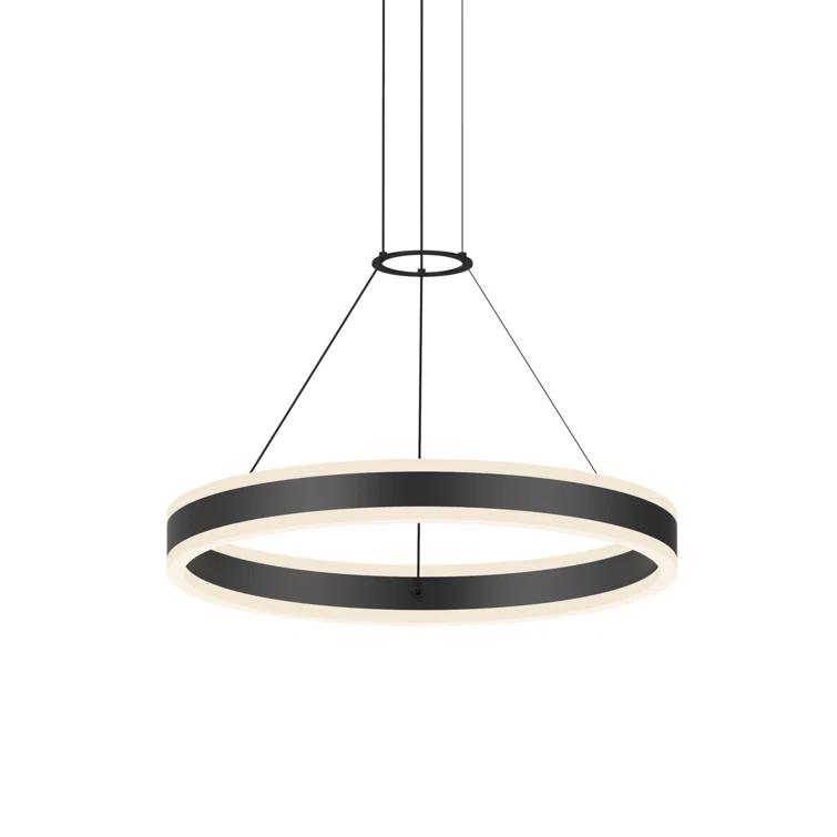 Double Corona 2 - Light Dimmable LED Wagon Wheel Chandelier