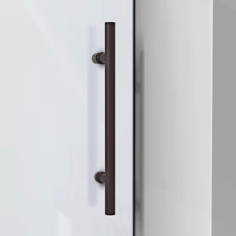 Enigma-XO 50" W x 76" H Sliding Frameless Shower Door with Clear Max™ Technology