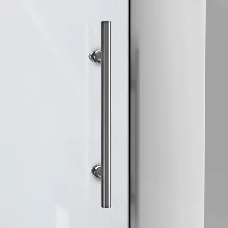 Enigma-XO 50" W x 76" H Sliding Frameless Shower Door with Clear Max™ Technology