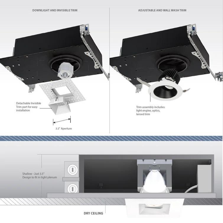 Aether 3.5'' LED Retrofit Recessed Lighting Kit