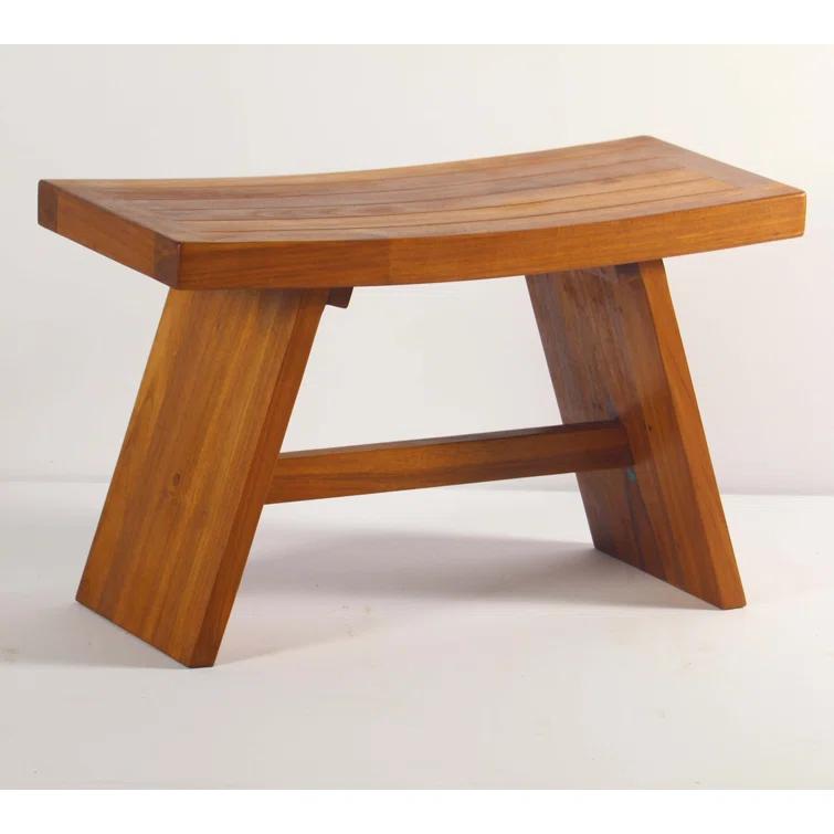 Aqua Teak Asia 29.5'' W Teak Shower Bench