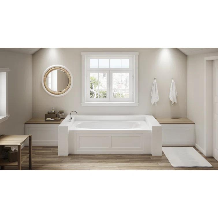Amiga® 72" x 36" Drop In Whirlpool Acrylic Bathtub