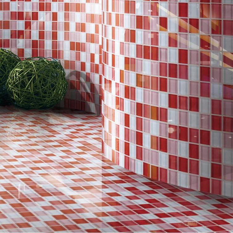 Supreme Tile Glare 11.82 in. x 11.82 in. Squares Glossy Glass Mosaic Tile