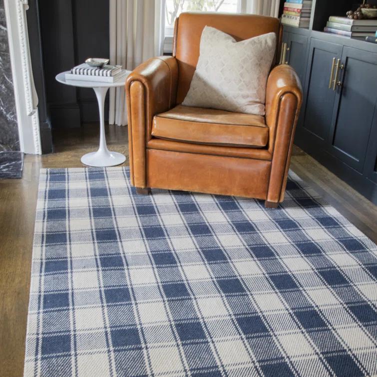 Marlborough Performance Wool Plaid Rug
