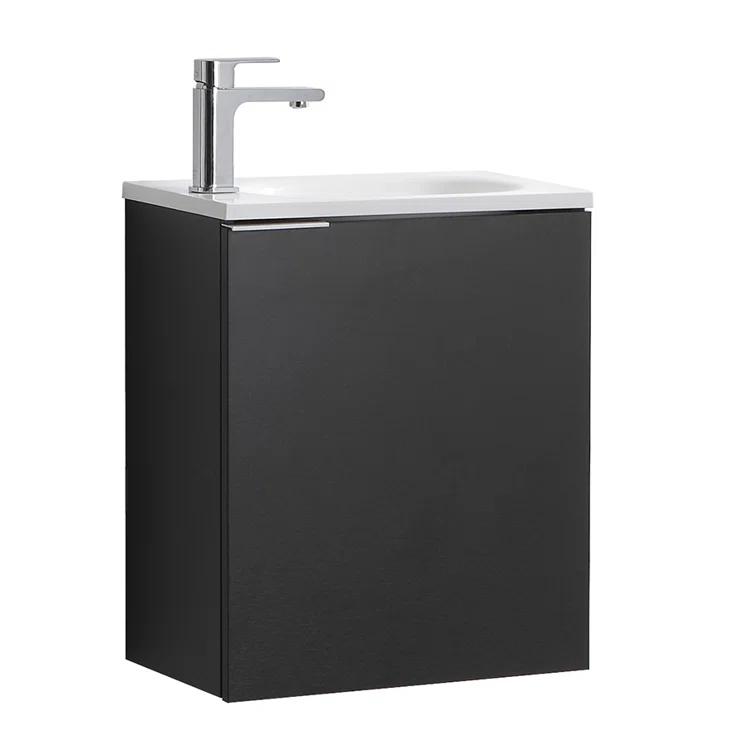 Valencia 20" Wall Mount Single Sink Bathroom Vanity with Top and Sink (Faucet Not Included)