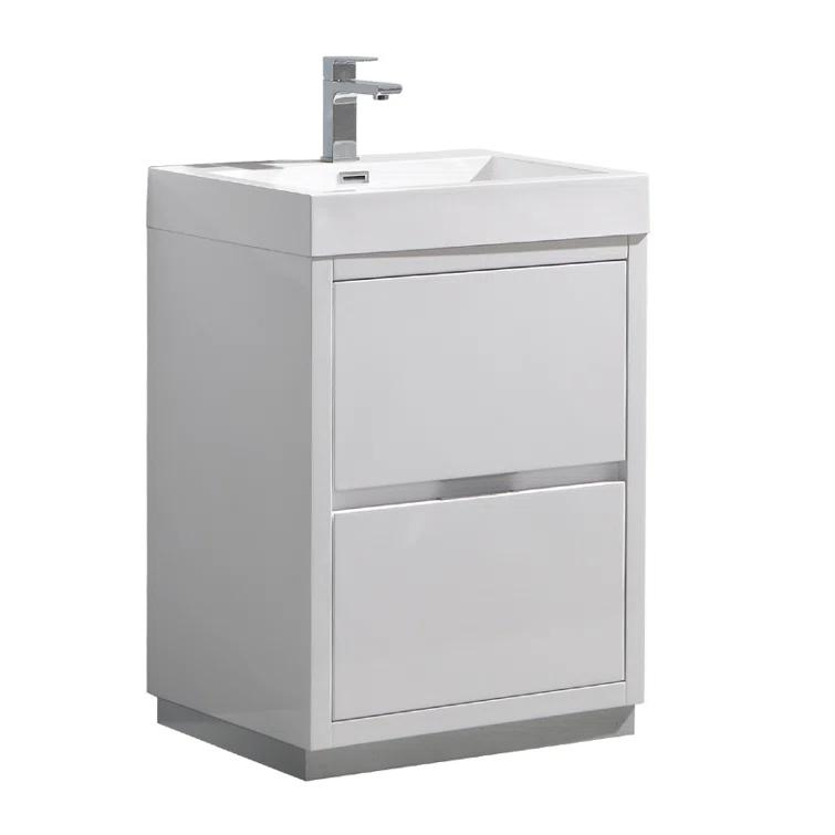 Valencia 24" Freestanding Single Sink Bathroom Vanity with Top and Sink (Faucet Not Included)