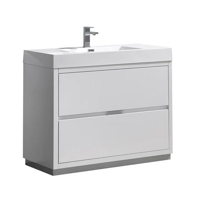 Valencia 40" Freestanding Single Sink Bathroom Vanity with Top and Sink (Faucet Not Included)